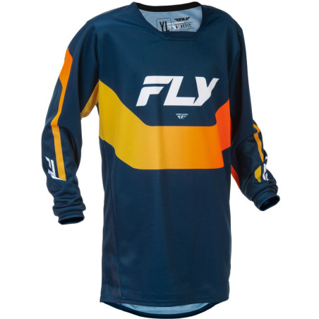 Maillot enfant FLY RACING Kinetic Taille YL - Navy/orange