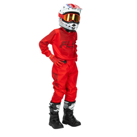 Maillot enfant FLY RACING F-16 Taille YS - rouge