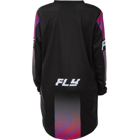 Maillot enfant FLY RACING F-16 Taille YXL - noir/rouge/violet