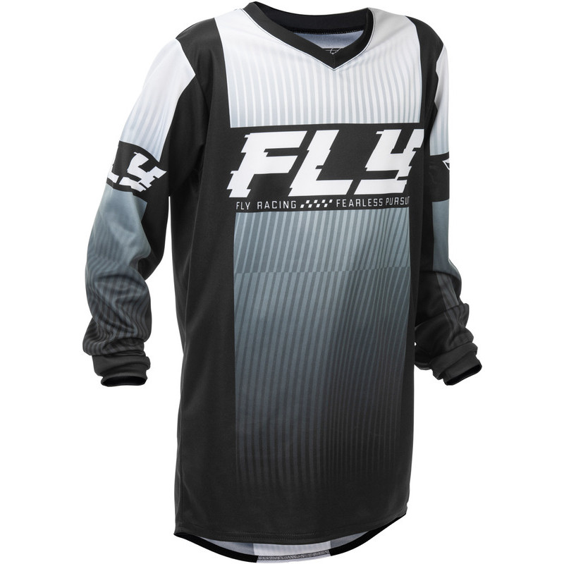 Maillot enfant FLY RACING F-16 Taille YS - noir/blanc