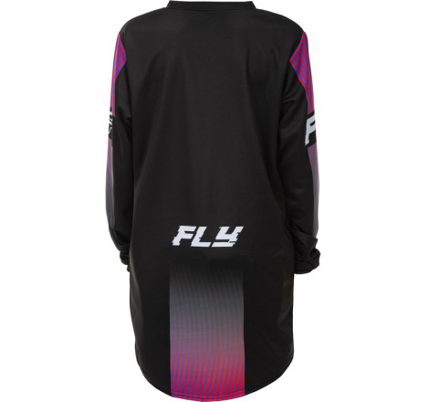 Maillot enfant FLY RACING F-16 Taille YM - noir/rouge/violet