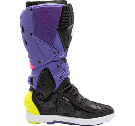 Bottes SIDI Crossfire 3 SRS Pointure 40 - violet/noir/jaune fluo