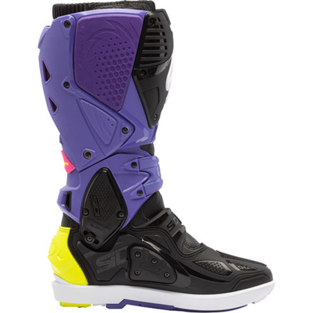Bottes SIDI Crossfire 3 SRS Pointure 40 - violet/noir/jaune fluo