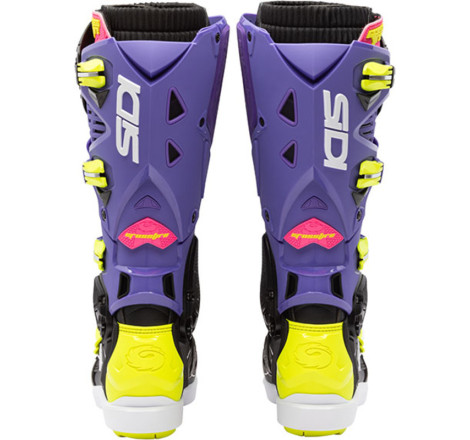 Bottes SIDI Crossfire 3 SRS Pointure 40 - violet/noir/jaune fluo