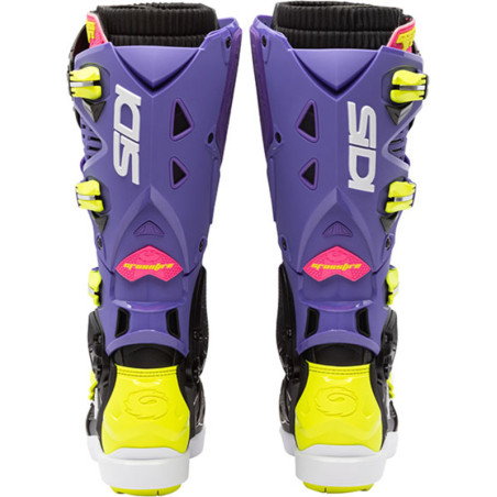 Bottes SIDI Crossfire 3 SRS Pointure 40 - violet/noir/jaune fluo