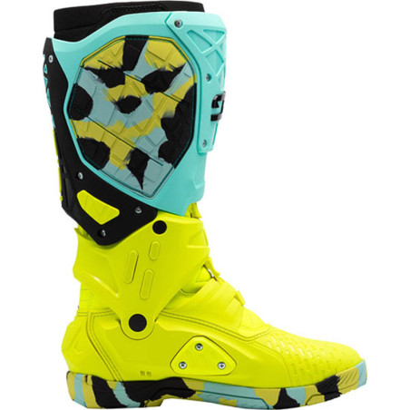 Bottes SIDI Crossair X Pointure 50 - Mint/jaune fluo