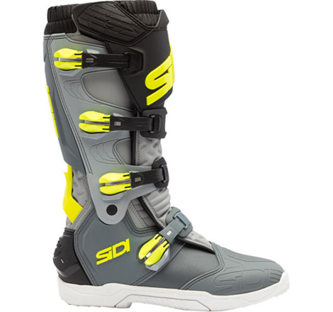 Bottes SIDI Xpower SC Pointure 49 - gris/jaune fluo