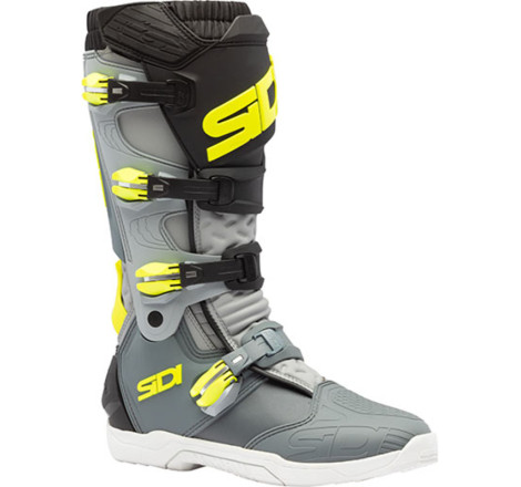 Bottes SIDI Xpower SC Pointure 49 - gris/jaune fluo