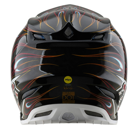 Casque TROY LEE DESIGNS SE5 Carbon Torched Taille XS - noir/rouge