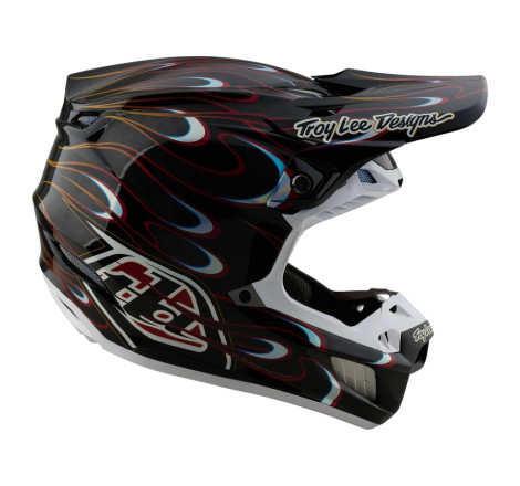 Casque TROY LEE DESIGNS SE5 Carbon Torched Taille XS - noir/rouge