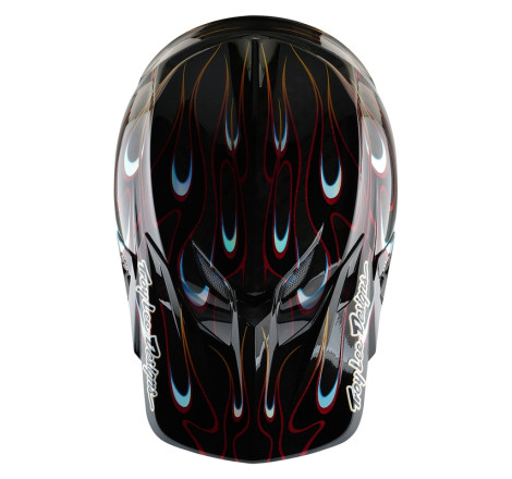 Casque TROY LEE DESIGNS SE5 Carbon Torched Taille XS - noir/rouge