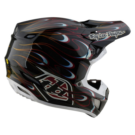 Casque TROY LEE DESIGNS SE5 Carbon Torched Taille XL - noir/rouge