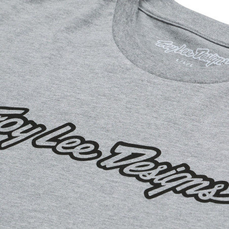 T-Shirt TROY LEE DESIGNS Signature - Gray Heather