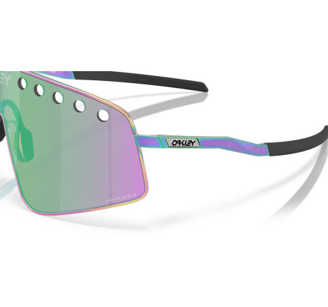 Lunettes de soleil OAKLEY Sutro TI Sweep - Polished Oil Slick écran Prizm Road Jade 