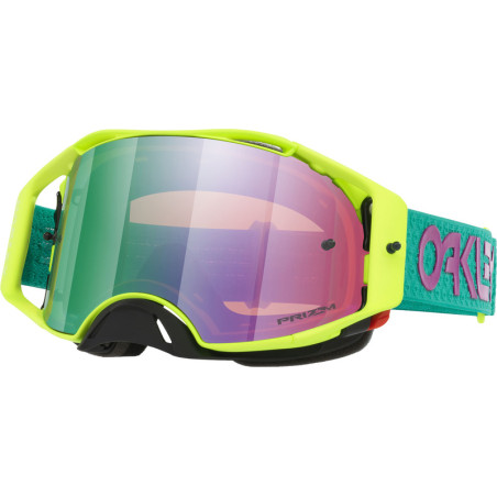 Masque OAKLEY Airbrake MX - Celeste B1B - écran Prizm Jade
