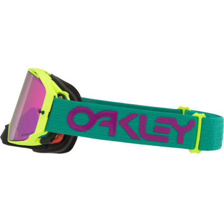 Masque OAKLEY Airbrake MX - Celeste B1B - écran Prizm Jade