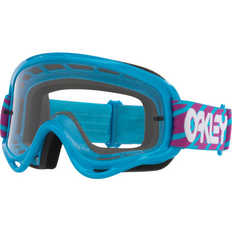 Masque OAKLEY O Frame MX - Blue Bolts - écran clair