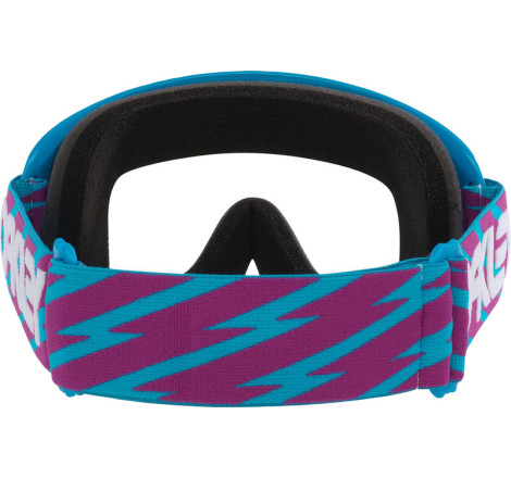 Masque OAKLEY O Frame MX - Blue Bolts - écran clair