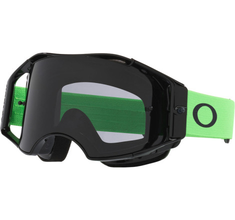 Masque OAKLEY Airbrake Lite - Moto Green - écran Dark Grey