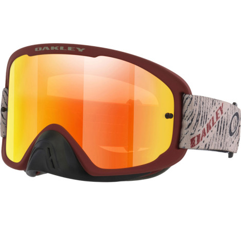 Masque OAKLEY O Frame 2.0 Pro MX - Sand Ruts - écran Fire Iridium