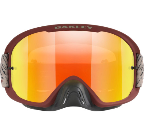 Masque OAKLEY O Frame 2.0 Pro MX - Sand Ruts - écran Fire Iridium