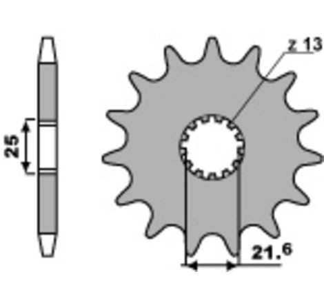 Kit chaîne EK/JT 525MVXZ2 16/50-124 - couronne standard