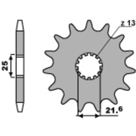 Kit chaîne EK/JT 525MVXZ2 16/50-124 - couronne standard