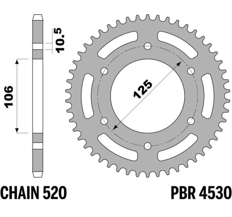 Kit chaîne EK/PBR 520MVXZ2 15/48-120 - couronne standard