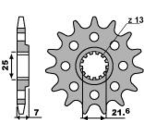 Kit chaîne EK/PBR 520MVXZ2 15/48-120 - couronne standard