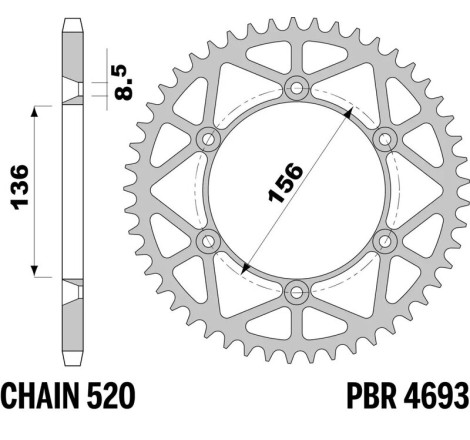 Couronne PBR acier allégée - 520
