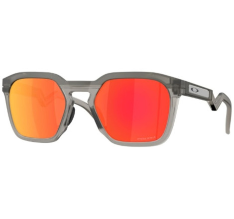 Lunettes de soleil OAKLEY HSTN SQ Matte Grey Smoke - verres Prizm Ruby