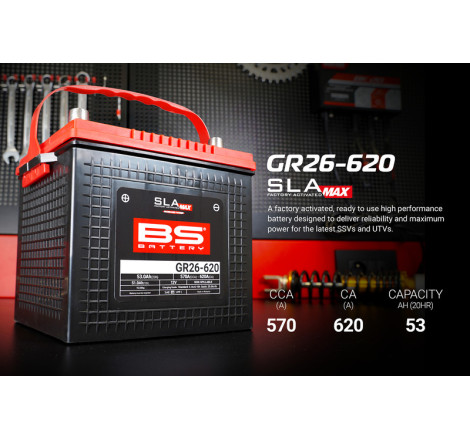 Batterie BS BATTERY SLA Max sans entretien activée usine - GR26-620