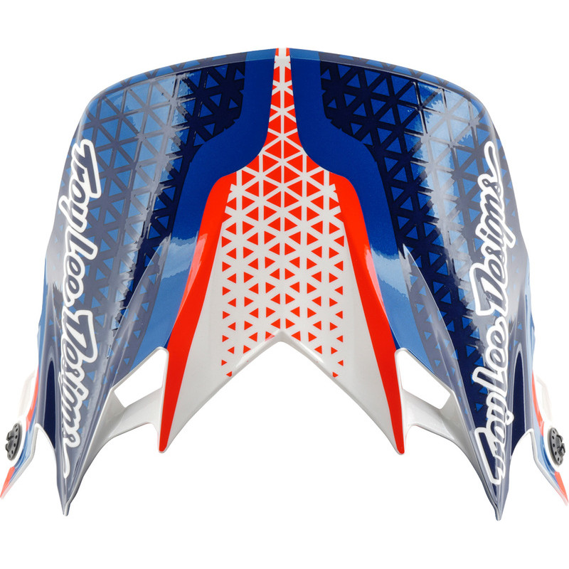 Visière TROY LEE DESIGNS GP Pro - Slides blanc/bleu
