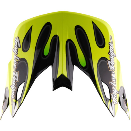 Casque TROY LEE DESIGNS SE5 Composite Mips Overspray - Charcoal/jaune fluo