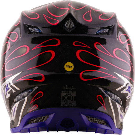 Casque TROY LEE DESIGNS SE5 Carbon Mips Overspray - noir/magenta