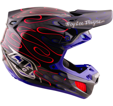 Casque TROY LEE DESIGNS SE5 Carbon Mips Overspray - noir/magenta