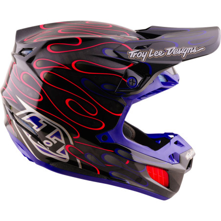 Casque TROY LEE DESIGNS SE5 Carbon Mips Overspray - noir/magenta