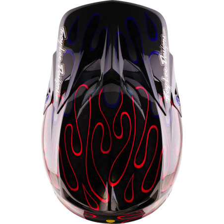 Casque TROY LEE DESIGNS SE5 Carbon Mips Overspray - noir/magenta