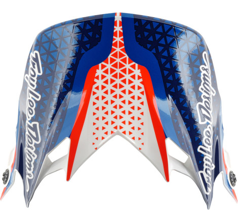 Casque TROY LEE DESIGNS GP Pro Mips Slides - blanc/bleu