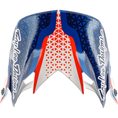 Casque TROY LEE DESIGNS GP Pro Mips Slides - blanc/bleu