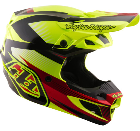 Casque TROY LEE DESIGNS SE5 Polycarbonate Mips Ripper - jaune fluo