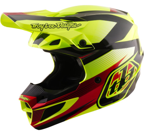 Casque TROY LEE DESIGNS SE5 Polycarbonate Mips Ripper - jaune fluo