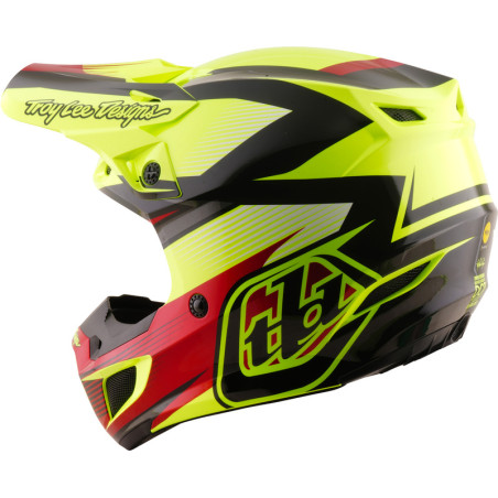Casque TROY LEE DESIGNS SE5 Polycarbonate Mips Ripper - jaune fluo