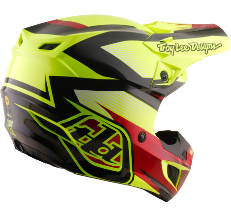 Casque TROY LEE DESIGNS SE5 Polycarbonate Mips Ripper - jaune fluo