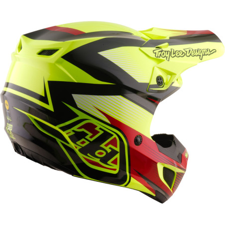 Casque TROY LEE DESIGNS SE5 Polycarbonate Mips Ripper - jaune fluo