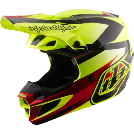 Casque TROY LEE DESIGNS SE5 Polycarbonate Mips Ripper - jaune fluo