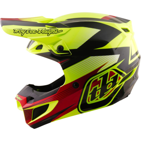 Casque TROY LEE DESIGNS SE5 Polycarbonate Mips Ripper - jaune fluo