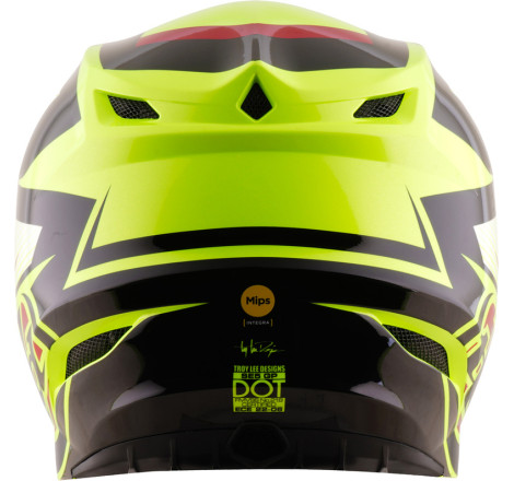 Casque TROY LEE DESIGNS SE5 Polycarbonate Mips Ripper - jaune fluo