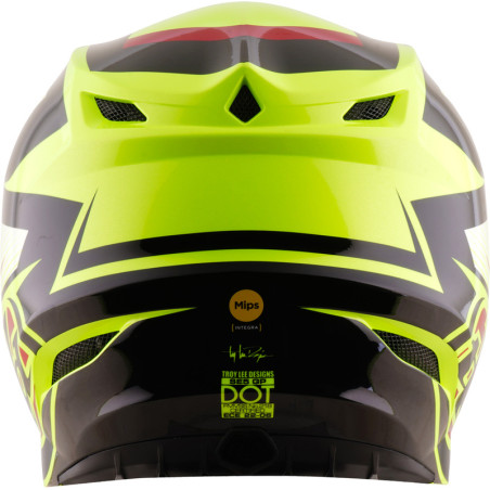 Casque TROY LEE DESIGNS SE5 Polycarbonate Mips Ripper - jaune fluo