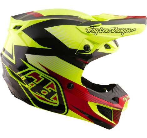Casque TROY LEE DESIGNS SE5 Polycarbonate Mips Ripper - jaune fluo